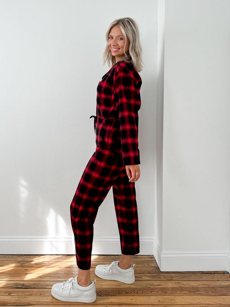 Lexi Jumpsuit - Sunset Plaid