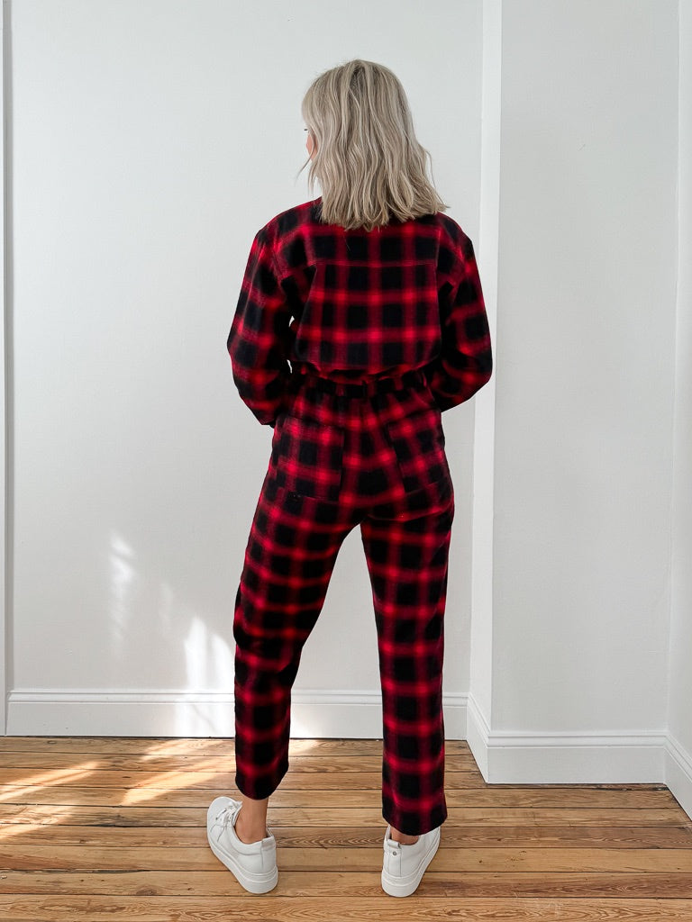 Lexi Jumpsuit - Sunset Plaid