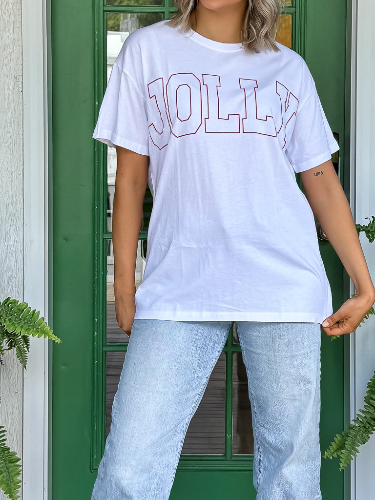 Jolly Oversized Tee - White