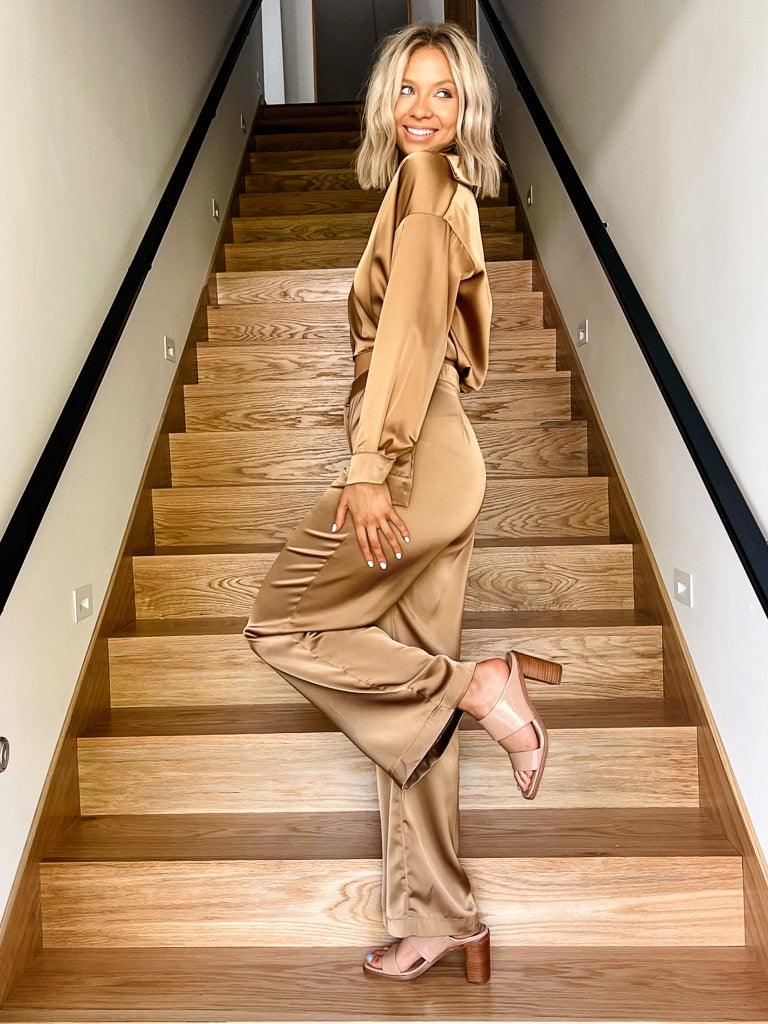 Genesis Pants- Caramel - Flutter