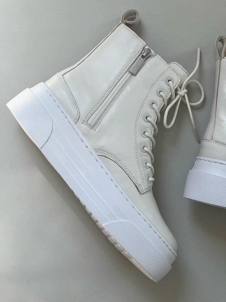 JSlides - Andre Hi-Top Sneaker - Off White - Flutter