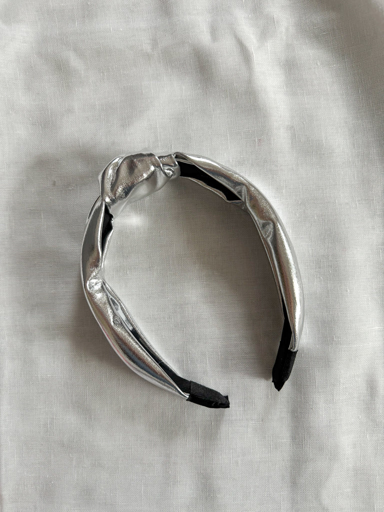 Knotted Headband - Silver
