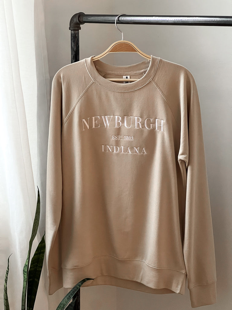 Newburgh Lightweight Sweatshirt - Tan / White