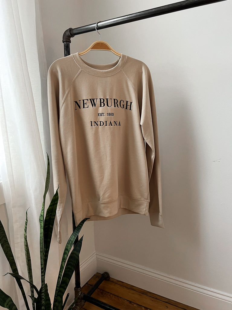 Newburgh Lightweight Sweatshirt - Tan/Black