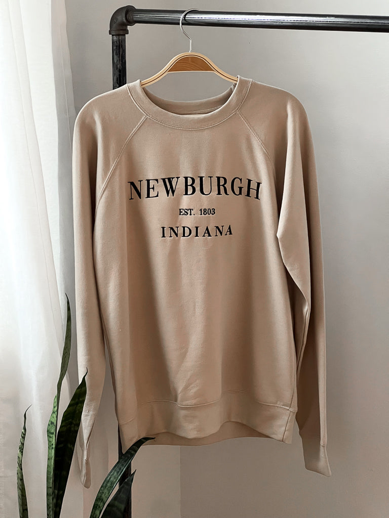 Newburgh Lightweight Sweatshirt - Tan/Black