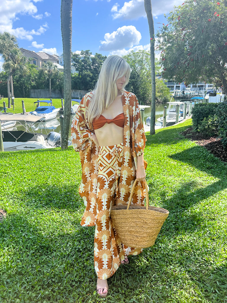 Blair Sleeveless Tie Back Top-Mimosa