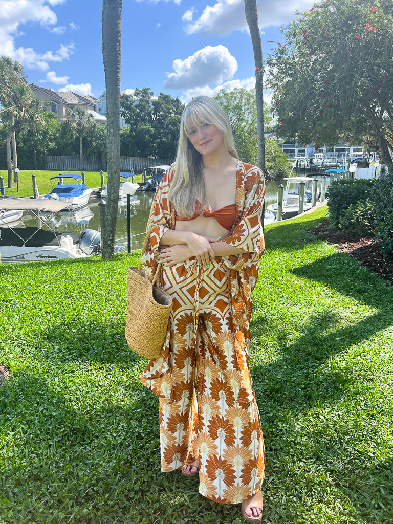 Hawaiian Sunset Wide Leg Pant