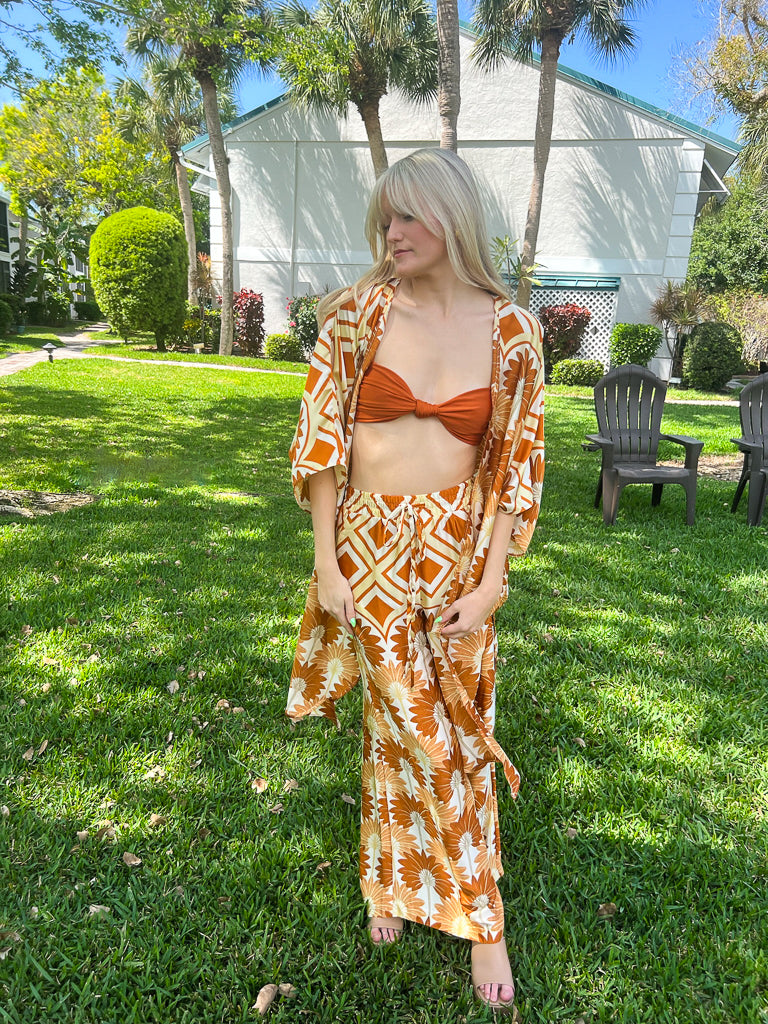 Hawaiian Sunset Wide Leg Pant