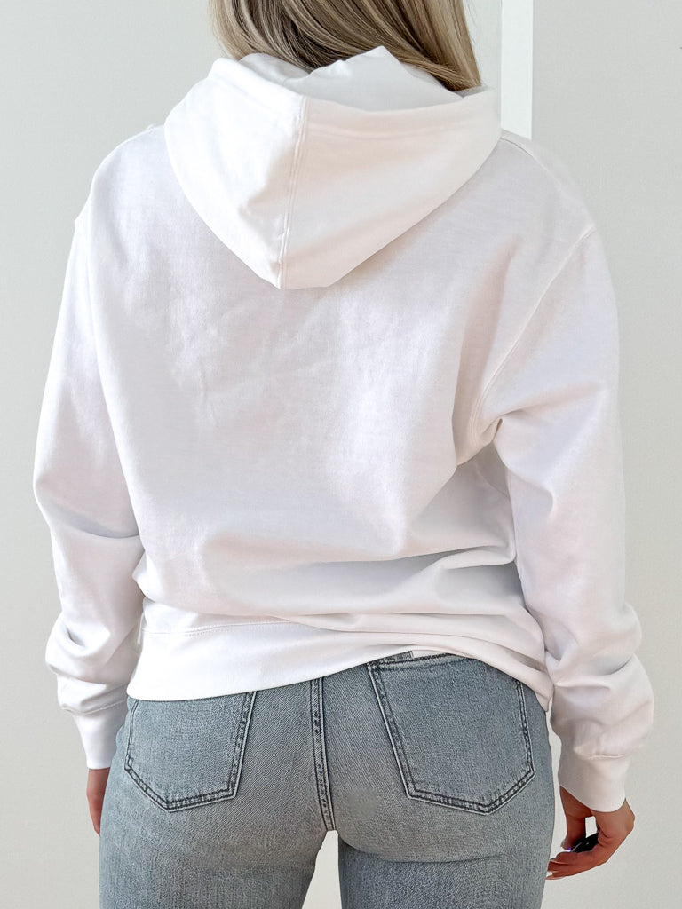 The Burgh Hoodie - White/Black