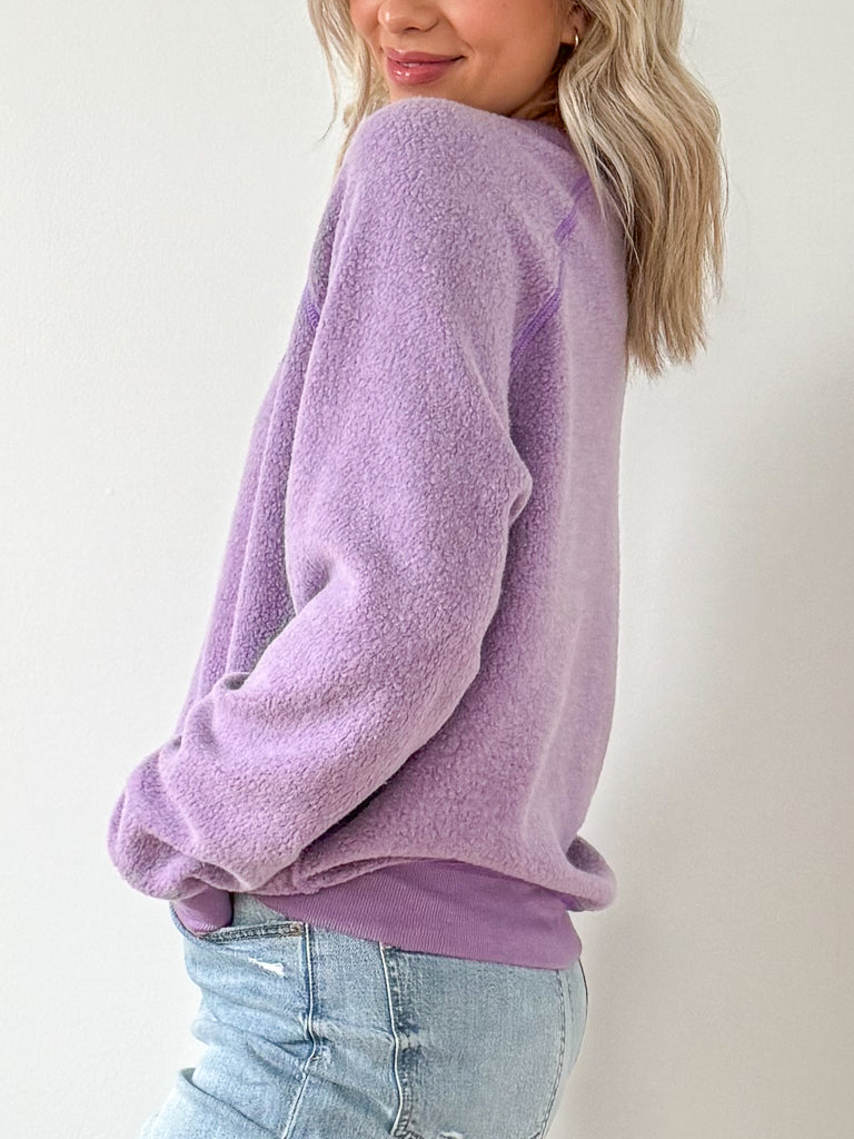 Mommy/Daughter Reversible Sweatshirt-Blooming Lilac
