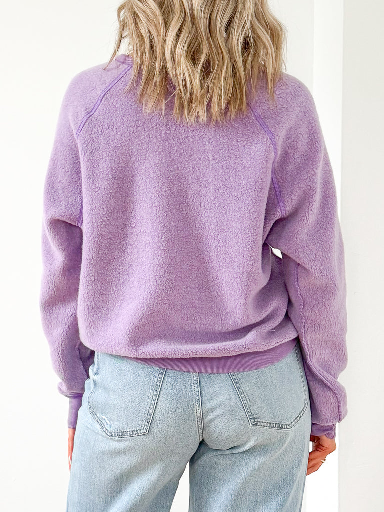 Mommy/Daughter Reversible Sweatshirt-Blooming Lilac