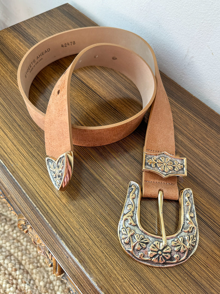 Harley Big Buckle Belt-Tan