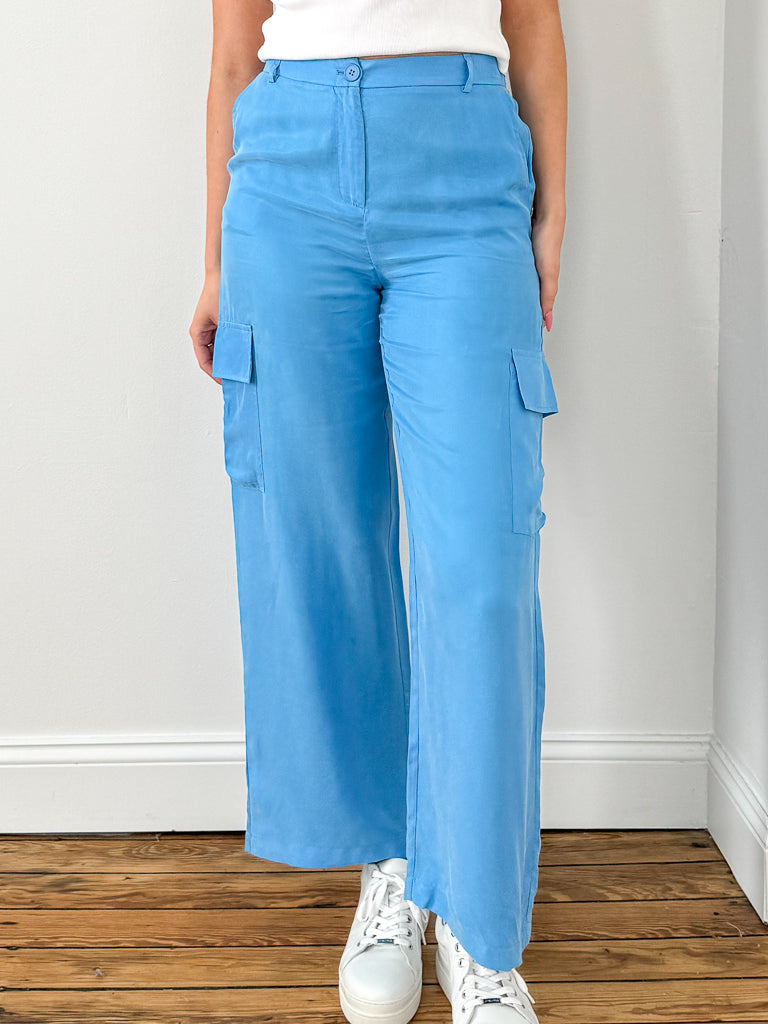 Mella Cargo Pant-Blue