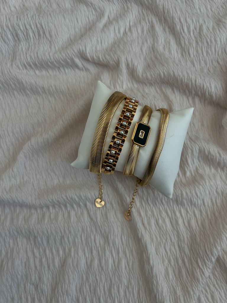 Billie Thick Bracelet-Gold