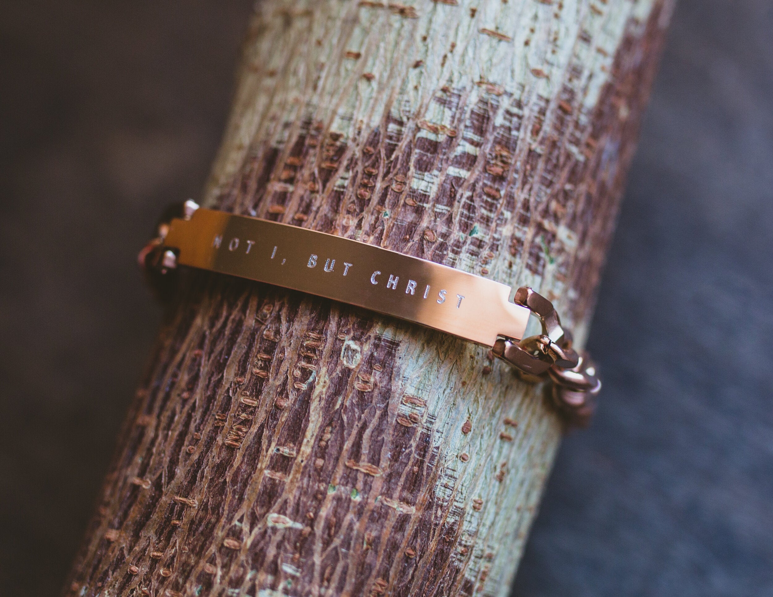 Not I, But Christ ID Bracelet