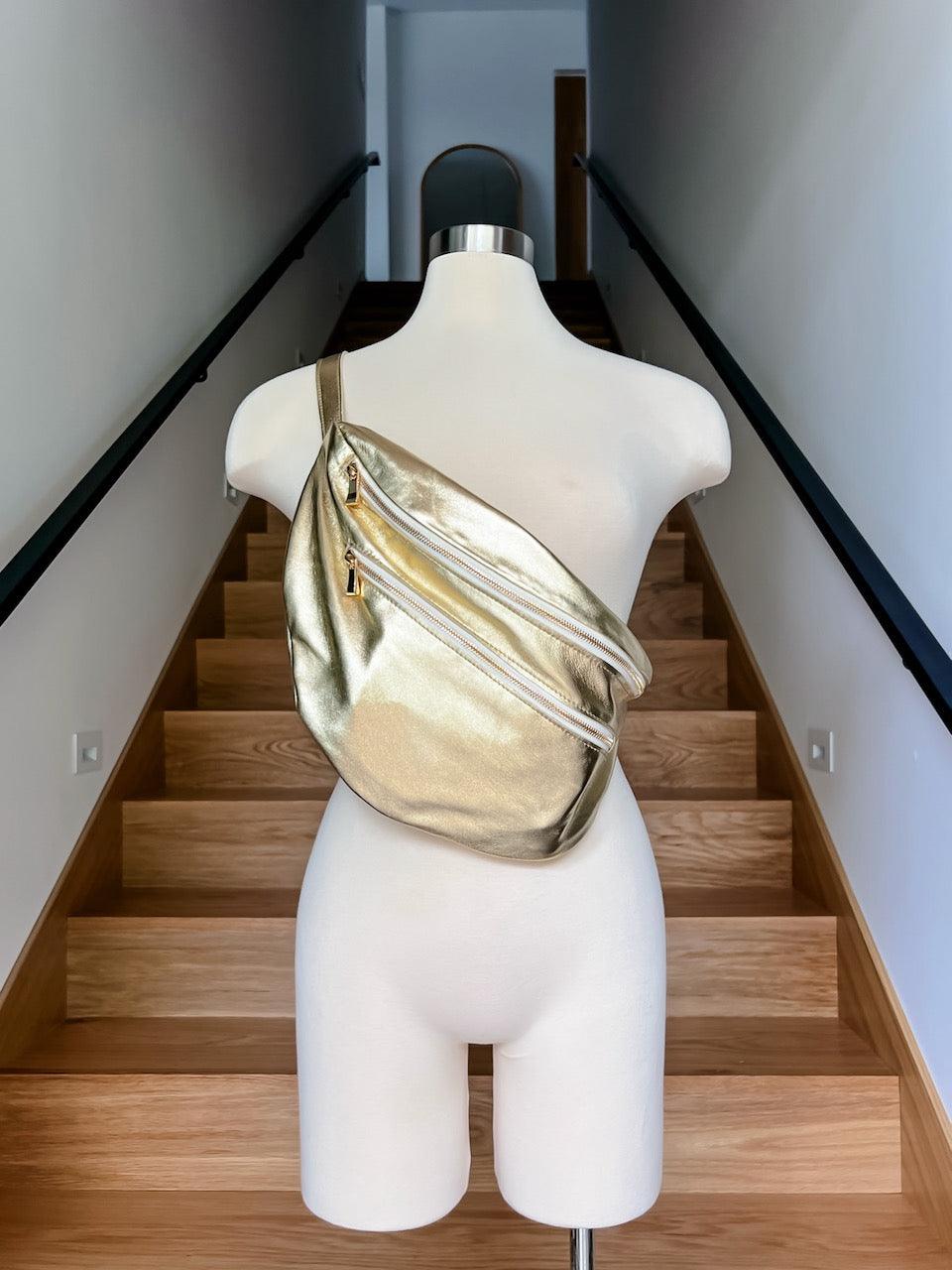 The Flutter Sling Handbag - Gold Foil - Flutter