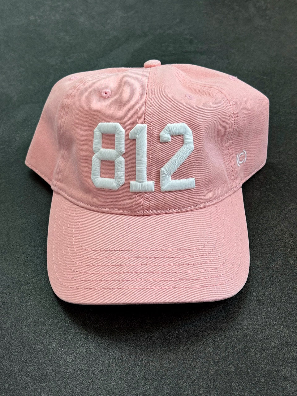 812 Hat - Pink w/ White