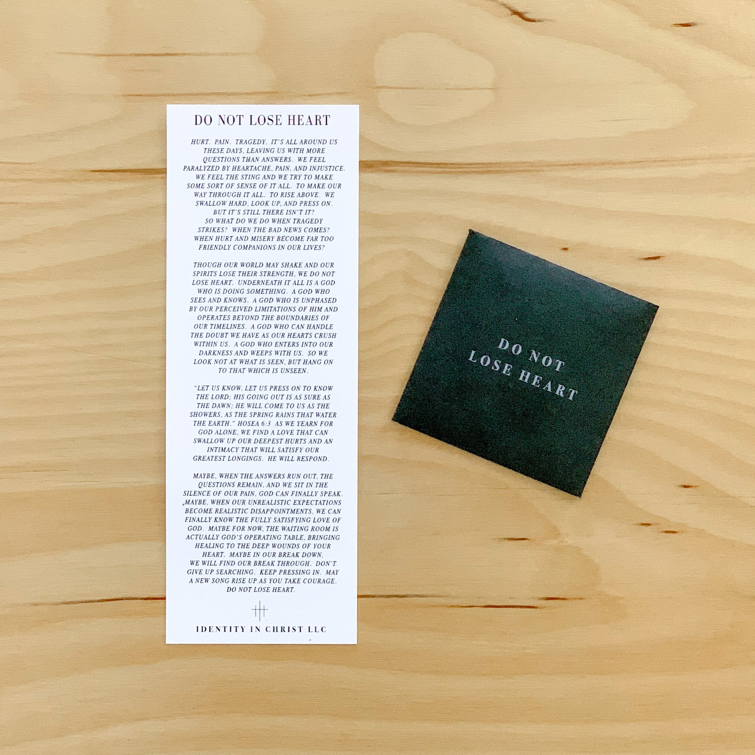 ID Bracelet - Do Not Lose Heart