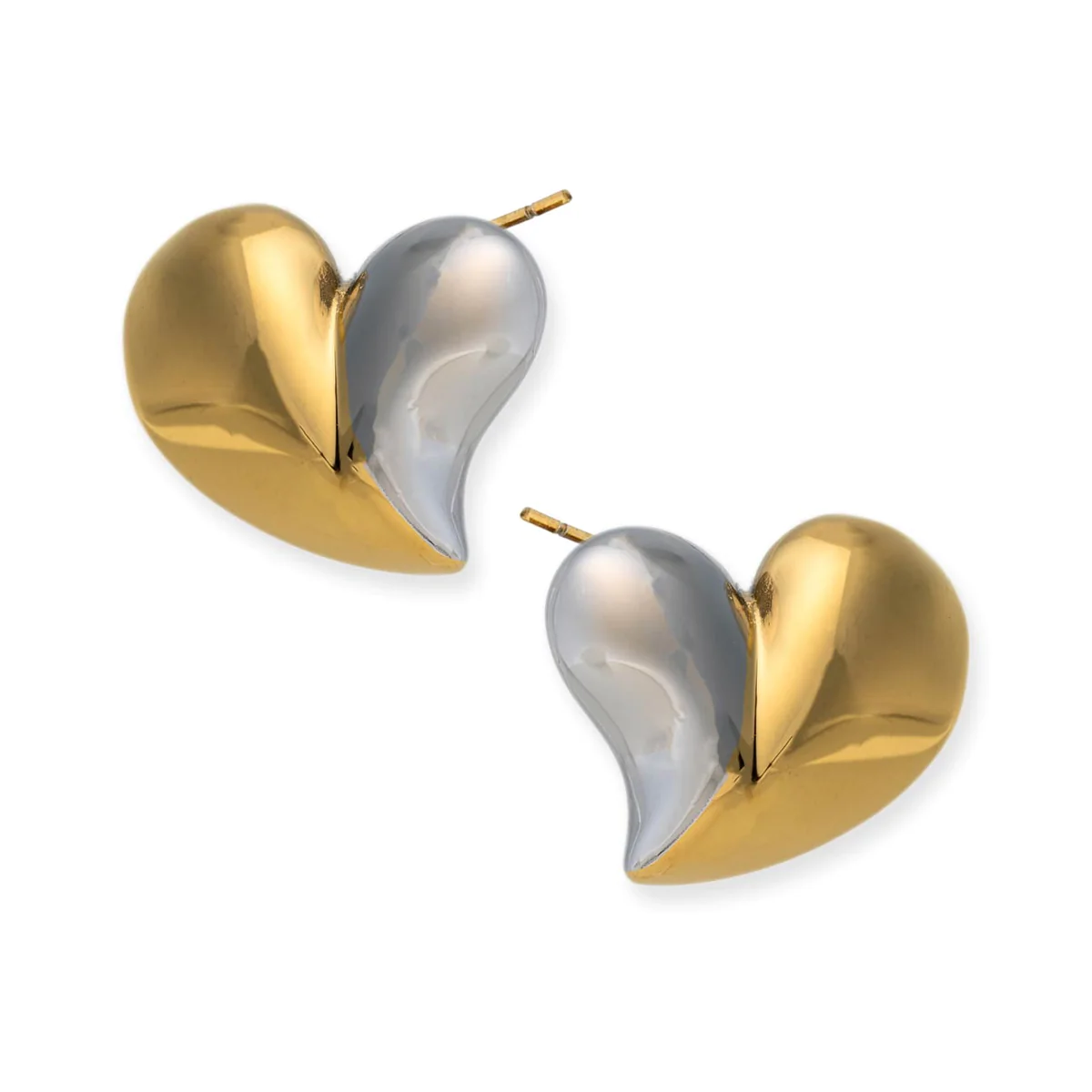 Piece of My Heart Earrings- Gold/Silver