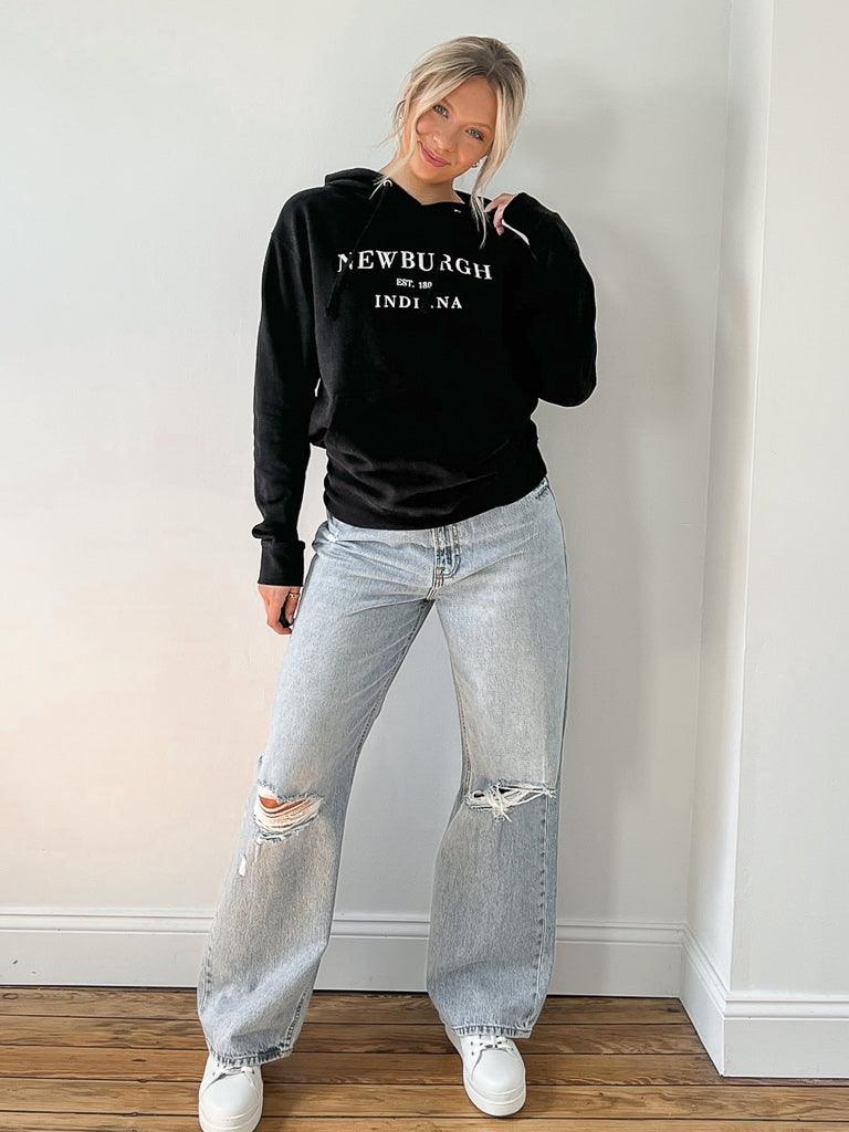 Newburgh Hoodie - Black/Vintage White - Flutter