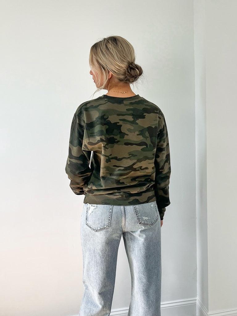 The Burgh Crew Sweatshirt - Camo/Black - Flutter