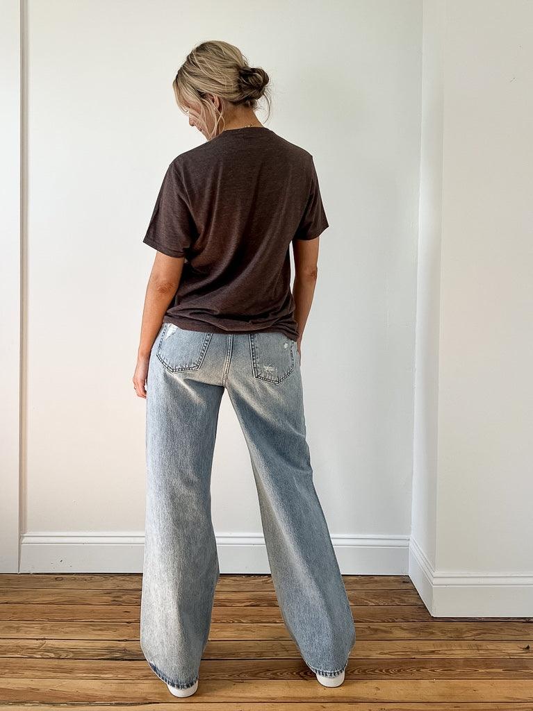 The Burgh Short Sleeve Tee - Earthy Brown/Vintage White - Flutter