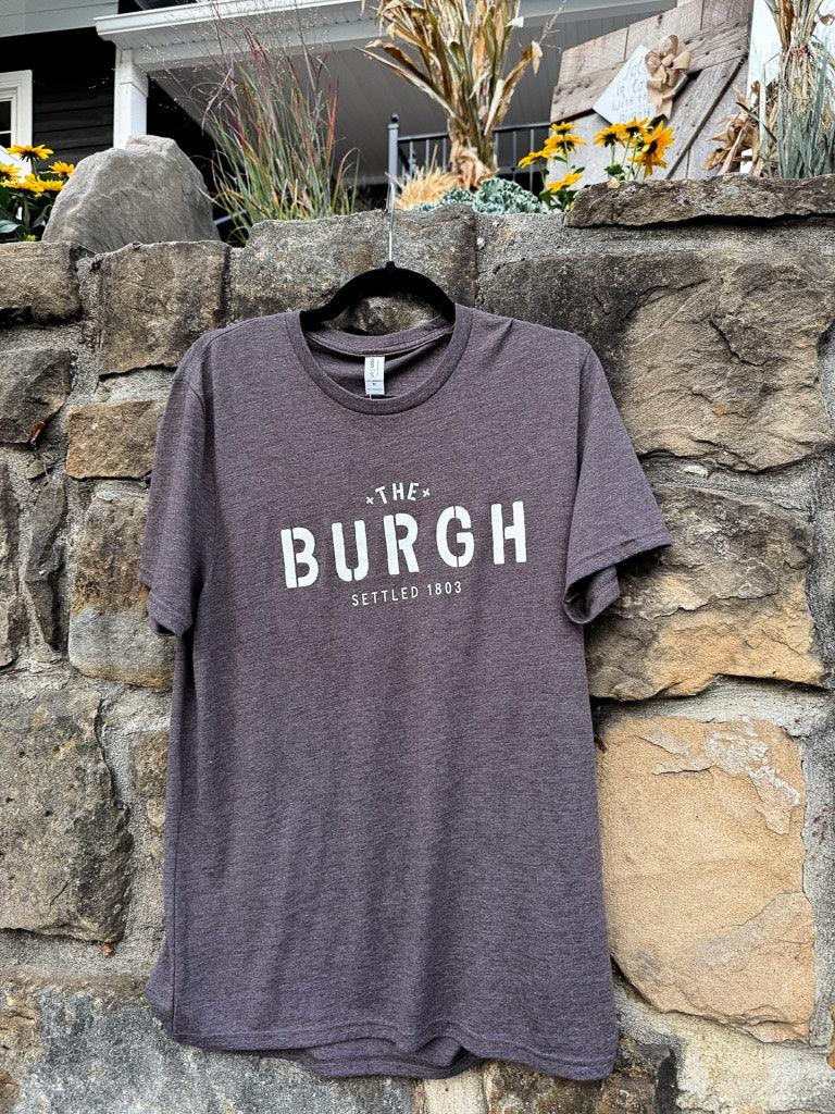 The Burgh Short Sleeve Tee - Earthy Brown/Vintage White - Flutter