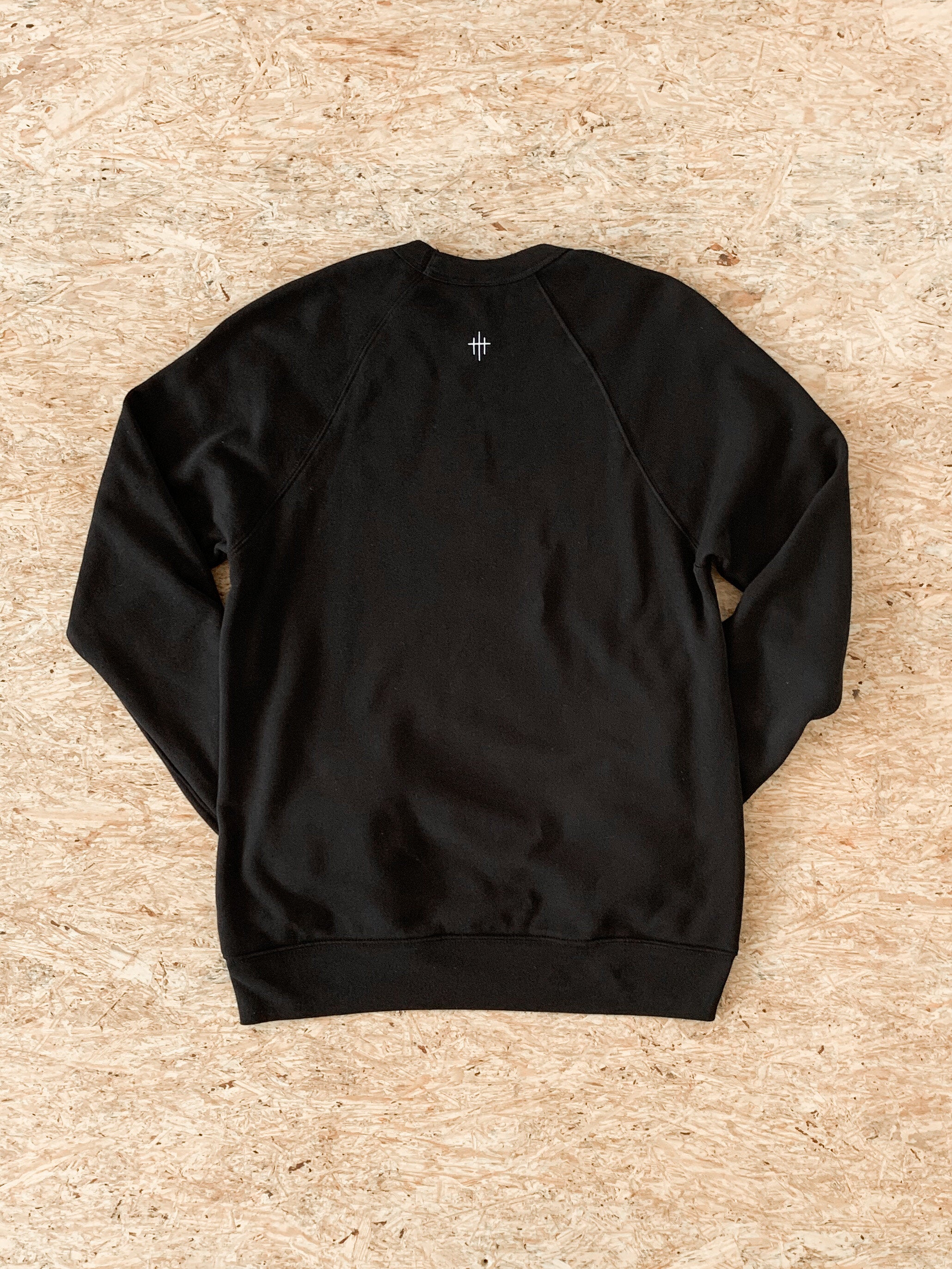 Sweatshirt Crew - Small Words - Identity in Christ - Black