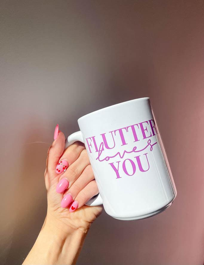 Flutter Loves You Mug - Orchid - Flutter