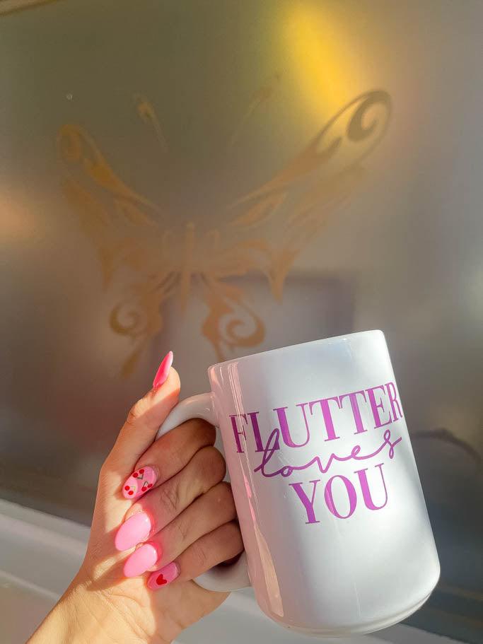 Flutter Loves You Mug - Orchid - Flutter