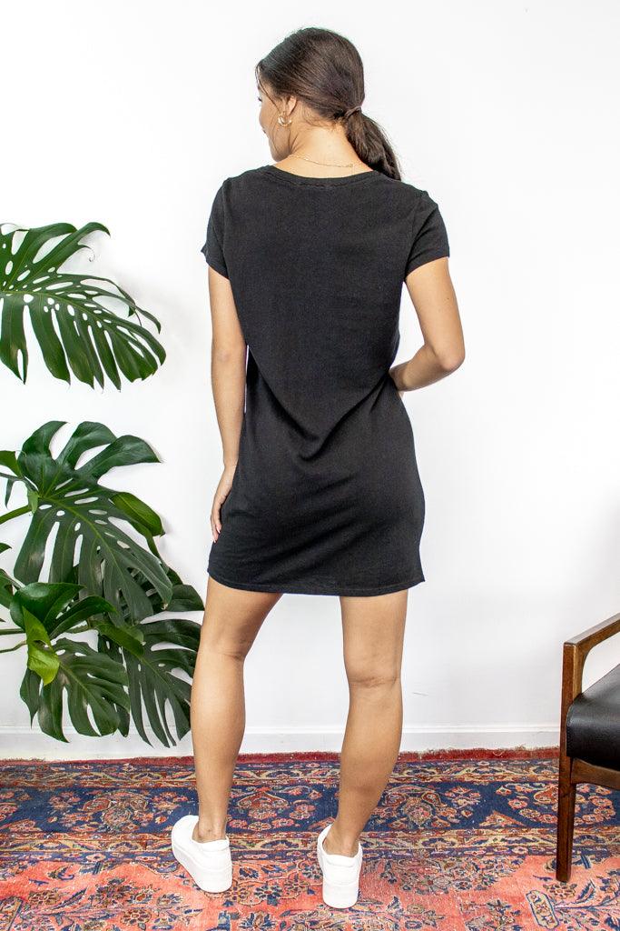 Joni Zepplin Mini Dress - Black - Flutter