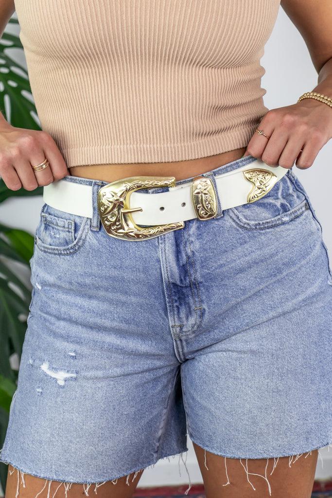 Leann Belt - Ivory - Flutter