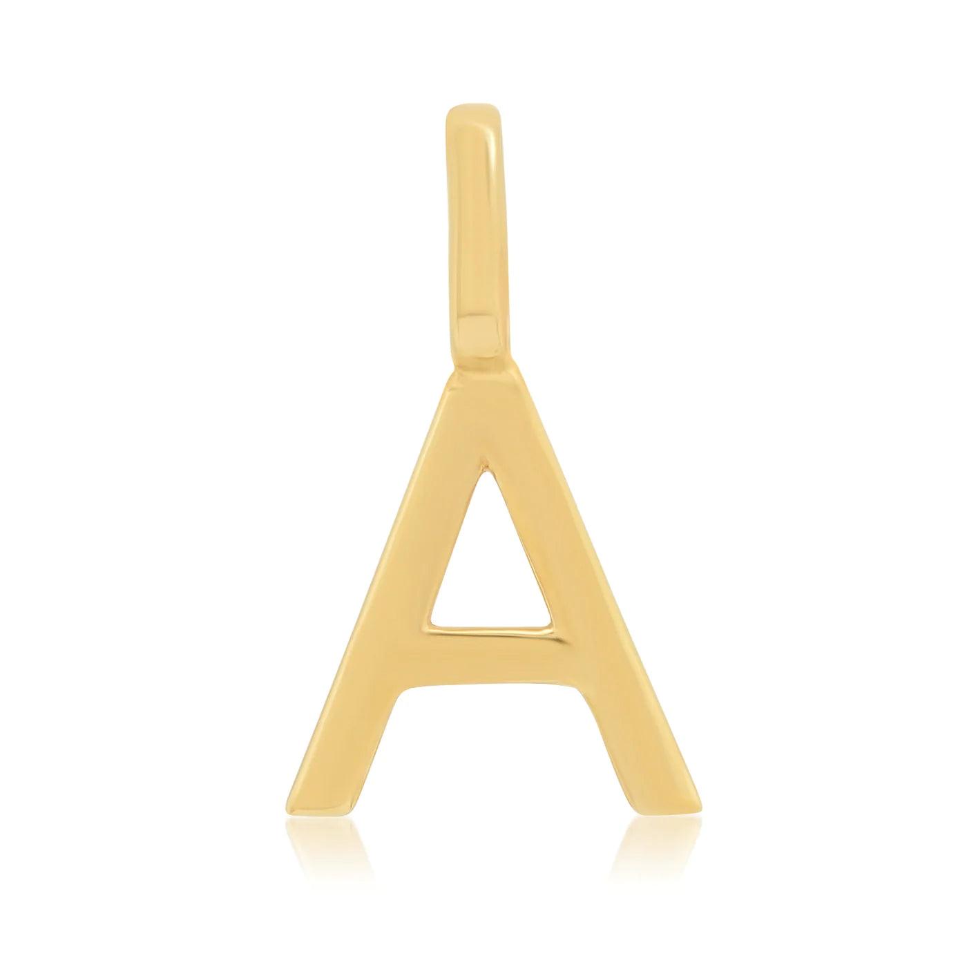 14K Initial Charm - Gold - Flutter