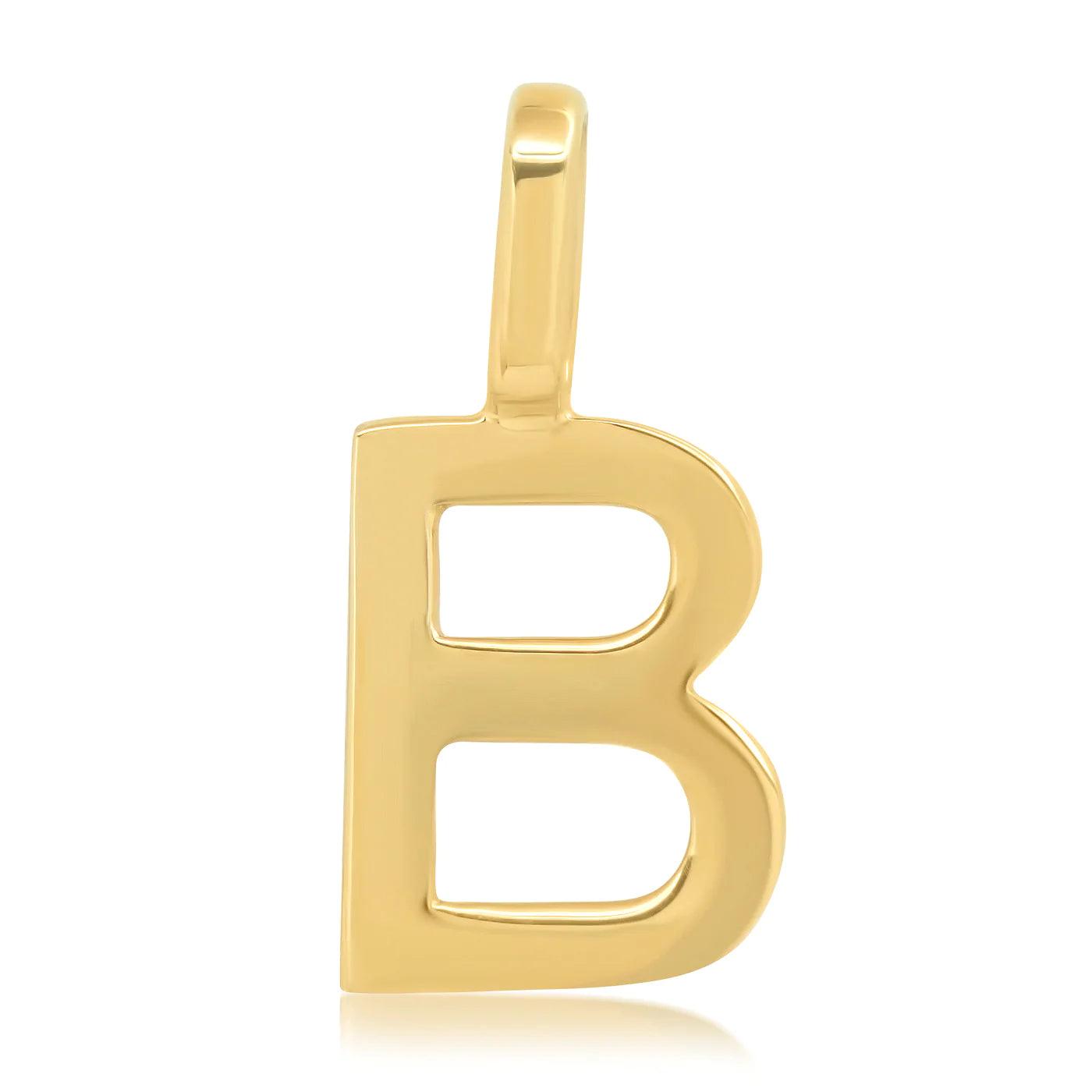 14K Initial Charm - Gold - Flutter