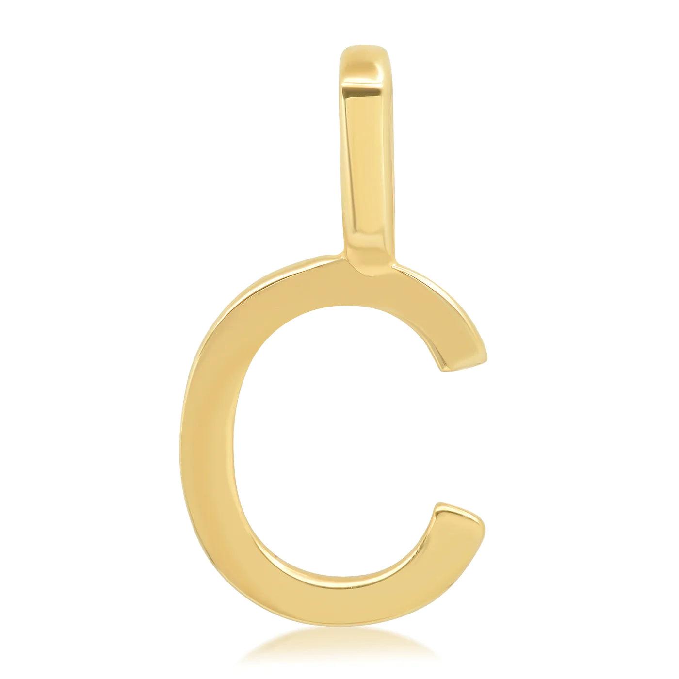 14K Initial Charm - Gold - Flutter