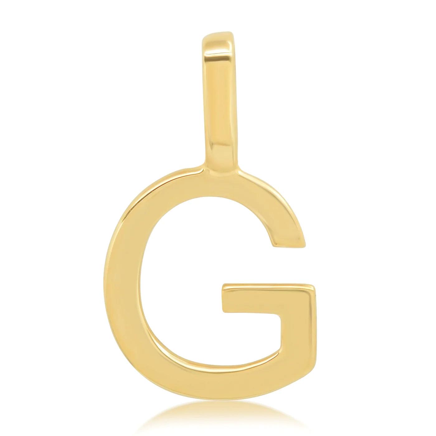 14K Initial Charm - Gold - Flutter