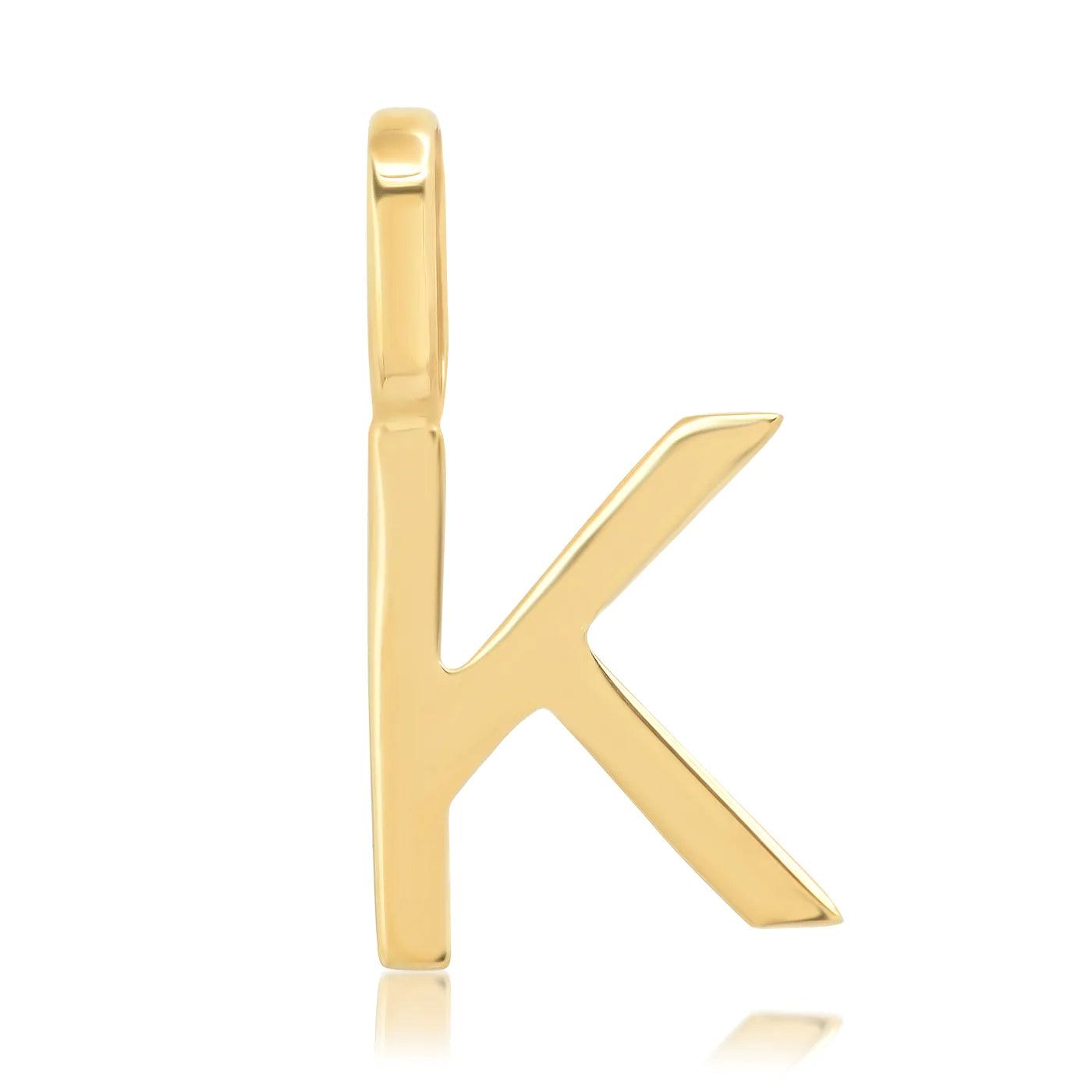 14K Initial Charm - Gold - Flutter