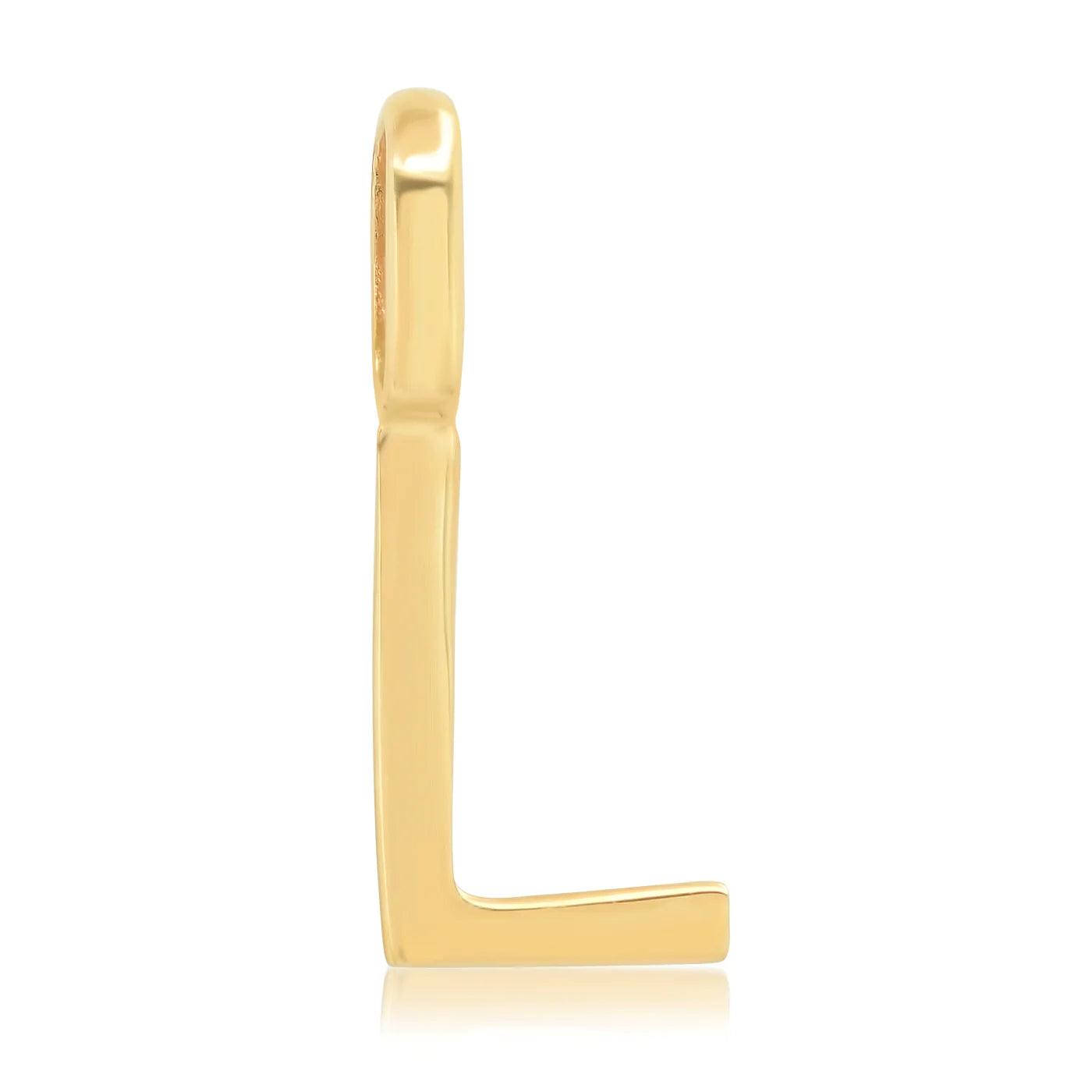14K Initial Charm - Gold - Flutter