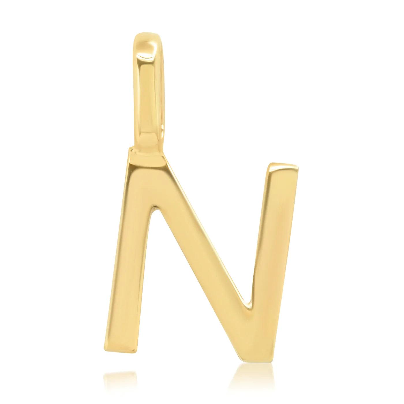 14K Initial Charm - Gold - Flutter