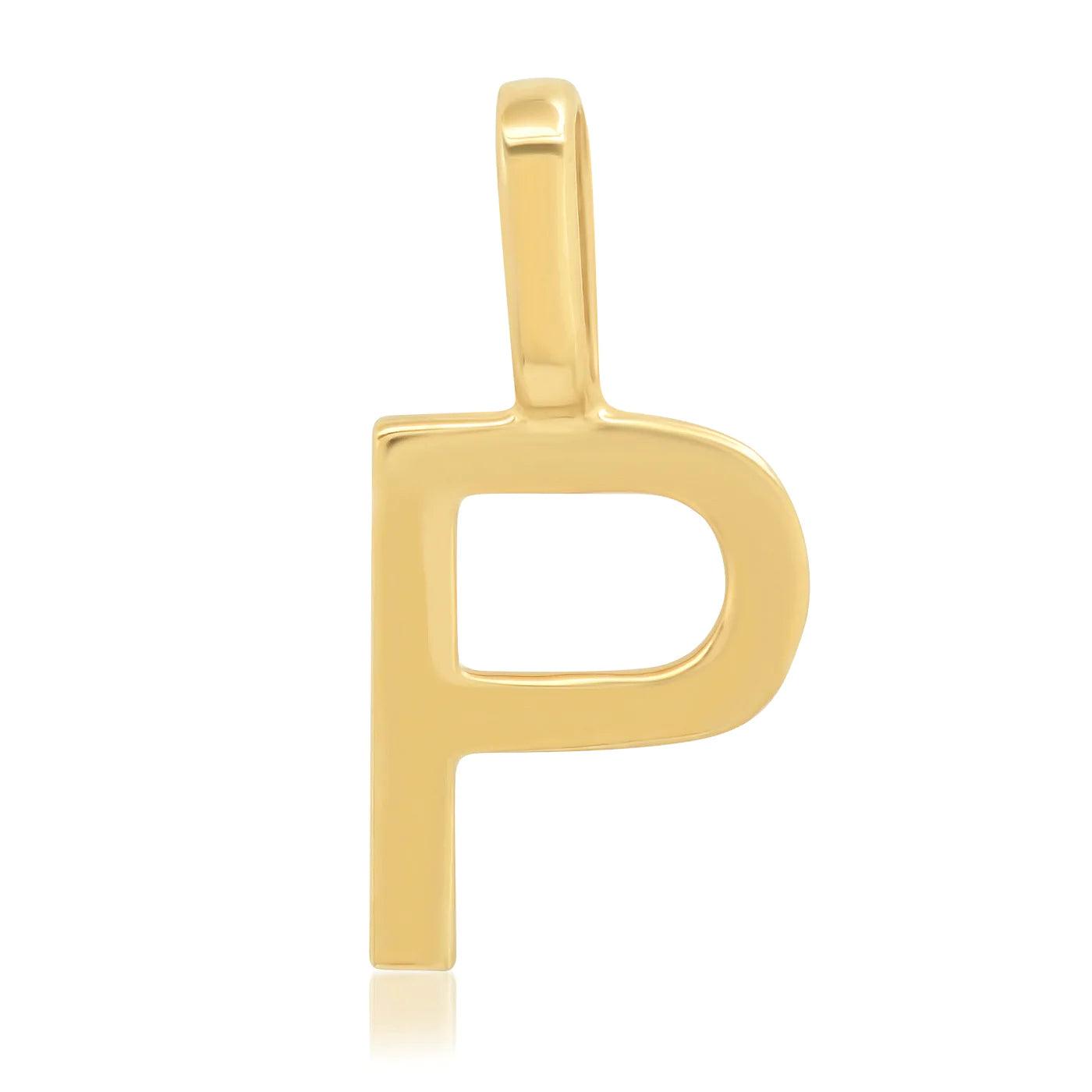 14K Initial Charm - Gold - Flutter