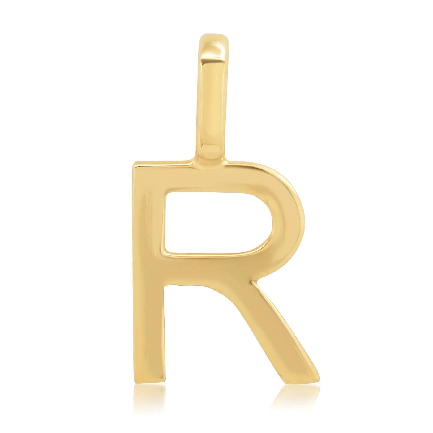 14K Initial Charm - Gold - Flutter
