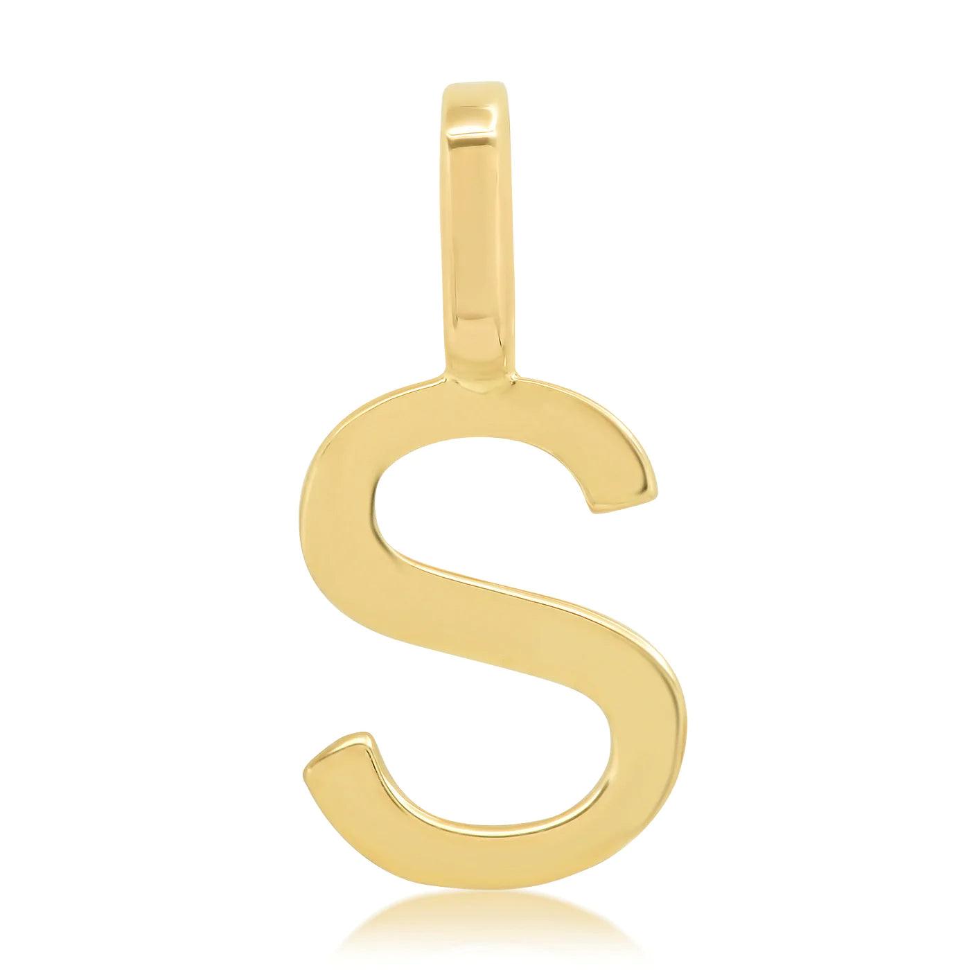 14K Initial Charm - Gold - Flutter