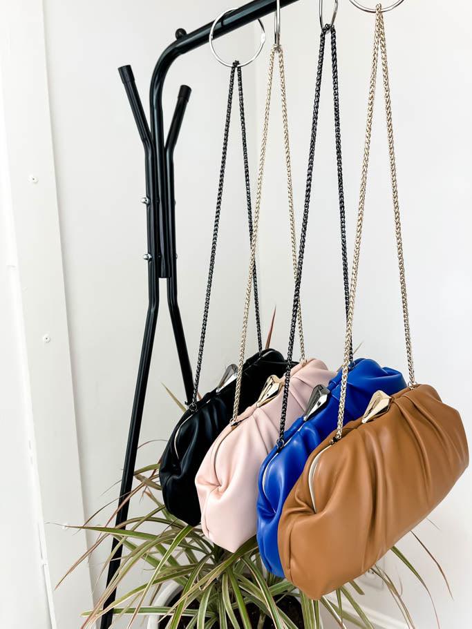 Framed Clutch - Camel - Flutter