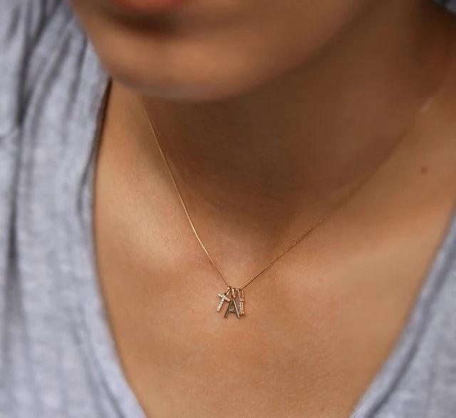 14K Initial Charm - Gold - Flutter