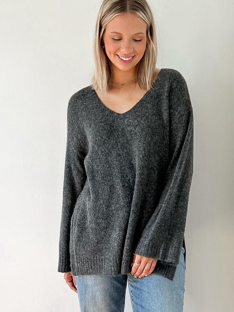Modern Sweater - Charcoal Heather - Flutter