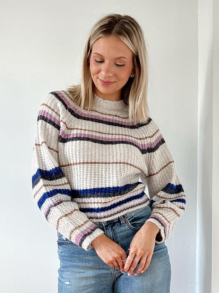 A fun and colorful style to switch up your sweater game, it's the Desmond Stripe Sweater from Z Supply.