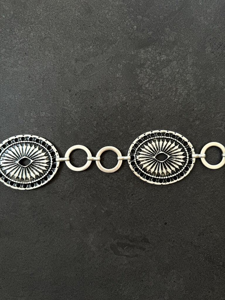 Ogden Chain Belt - Antique Silver - Flutter