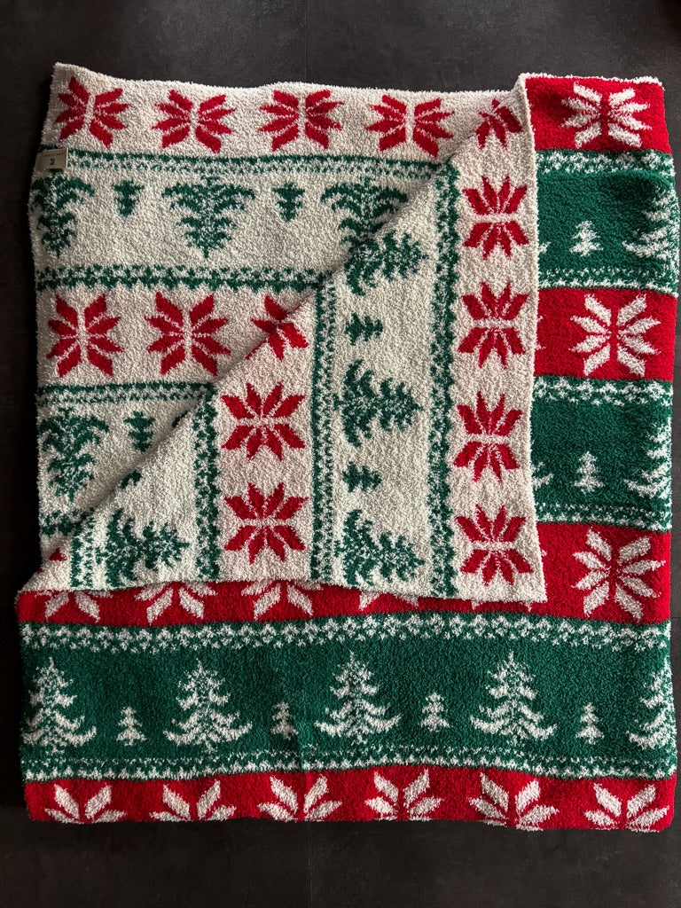 Throw Blanket - Red/Green
