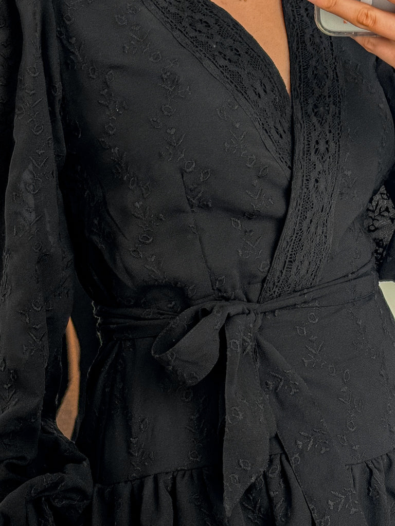 Cassandra Mini Dress- Black