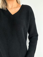 Florentine Sweater Dress - Black